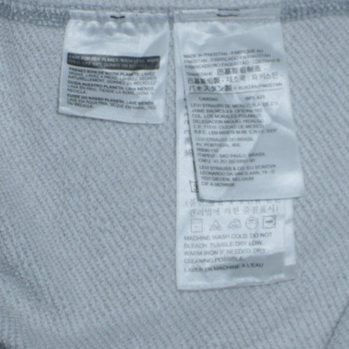 Levi's Men's Grey Crew Neck Pullover Sweatshirt M Regular Fit