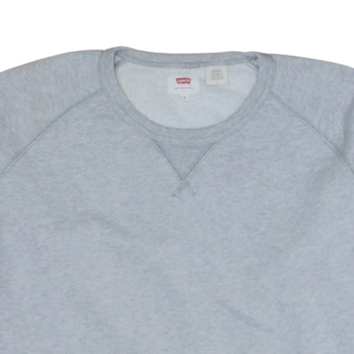 Levi's Men's Grey Crew Neck Pullover Sweatshirt M Regular Fit