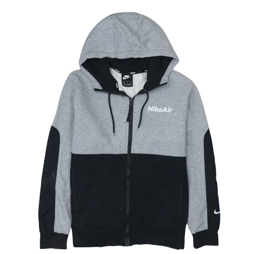 Nike Air Men's Grey & Black Full Zip Hoodie Size M Regular Fit