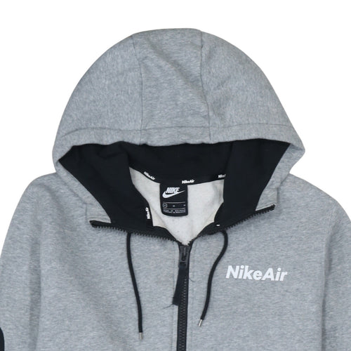 Nike Air Men's Grey & Black Full Zip Hoodie Size M Regular Fit
