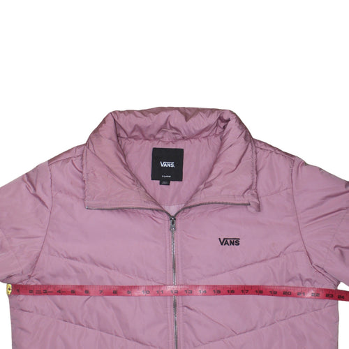 Vans Women’s Pink Puffer Jacket XL Lightweight Quilted Casual