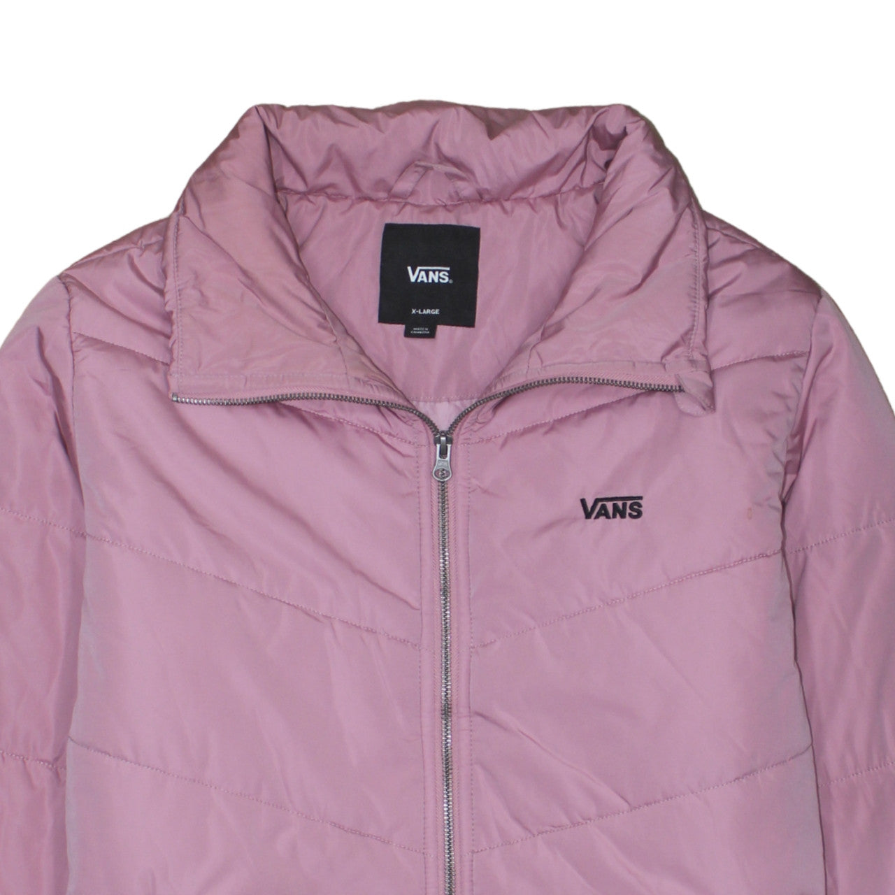 Vans Women’s Pink Puffer Jacket XL Lightweight Quilted Casual