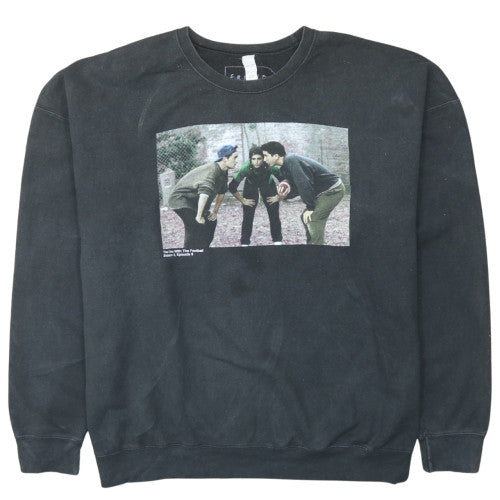 Friends Unisex Black XXL Pullover Sweatshirt Graphic Print