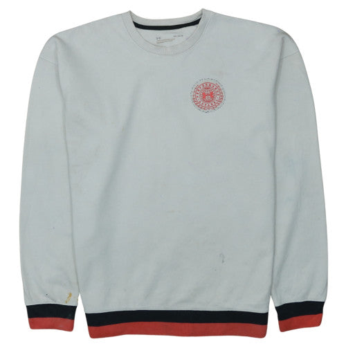 Under Armour Mens Grey Crew Neck Sweatshirt M Classic Fit