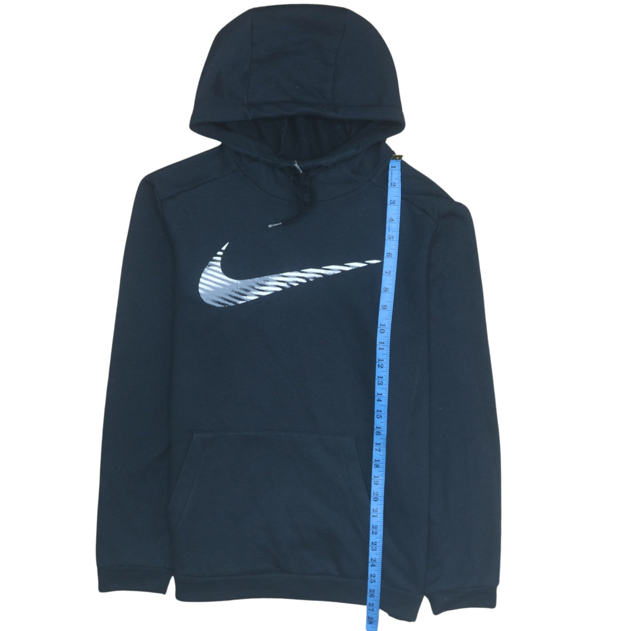 Nike Men’s Blue Pullover Hoodie M Dri-Fit Logo Sportswear