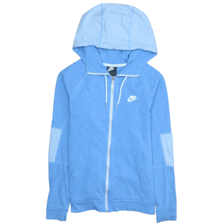 Nike Men's Blue Full Zip Hoodie Size S Cotton Sportswear