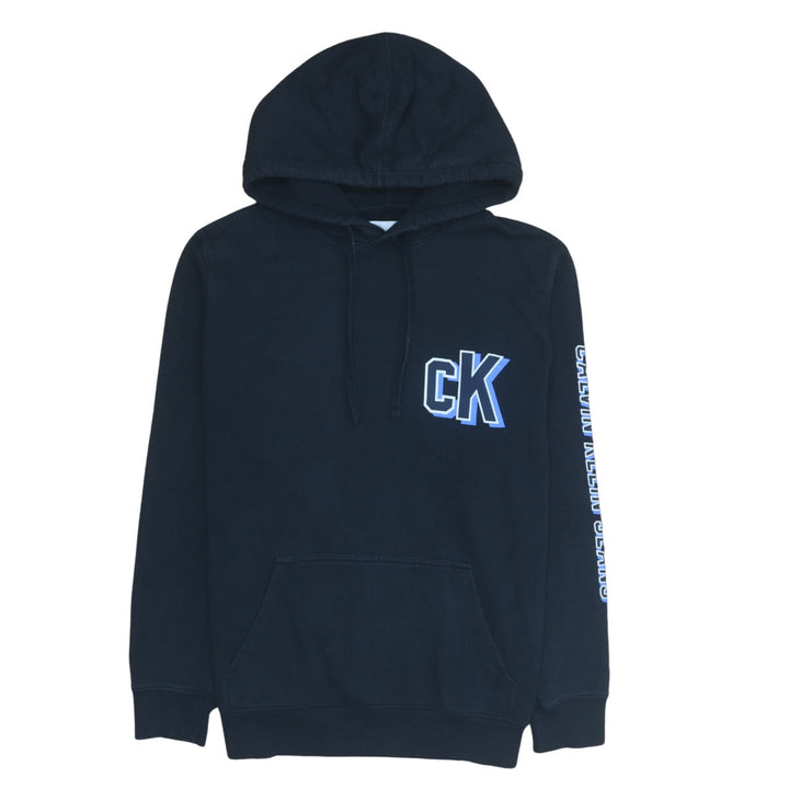 Calvin Klein Jeans Men's Black L Pullover Hoodie with Logo