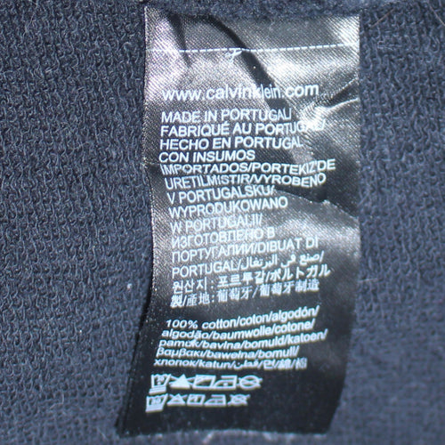 Calvin Klein Jeans Men's Black L Pullover Hoodie with Logo