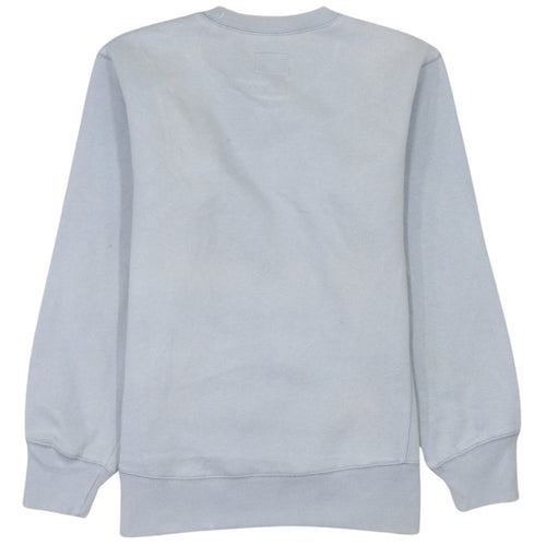 Adidas Boys Light Blue Crew Neck Pullover Sweatshirt Size 164