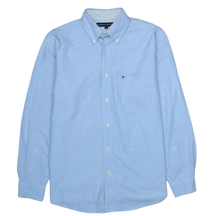 Tommy Hilfiger Men’s Blue Oxford Button-Down Shirt Size S