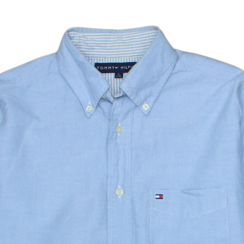 Tommy Hilfiger Men’s Blue Oxford Button-Down Shirt Size S