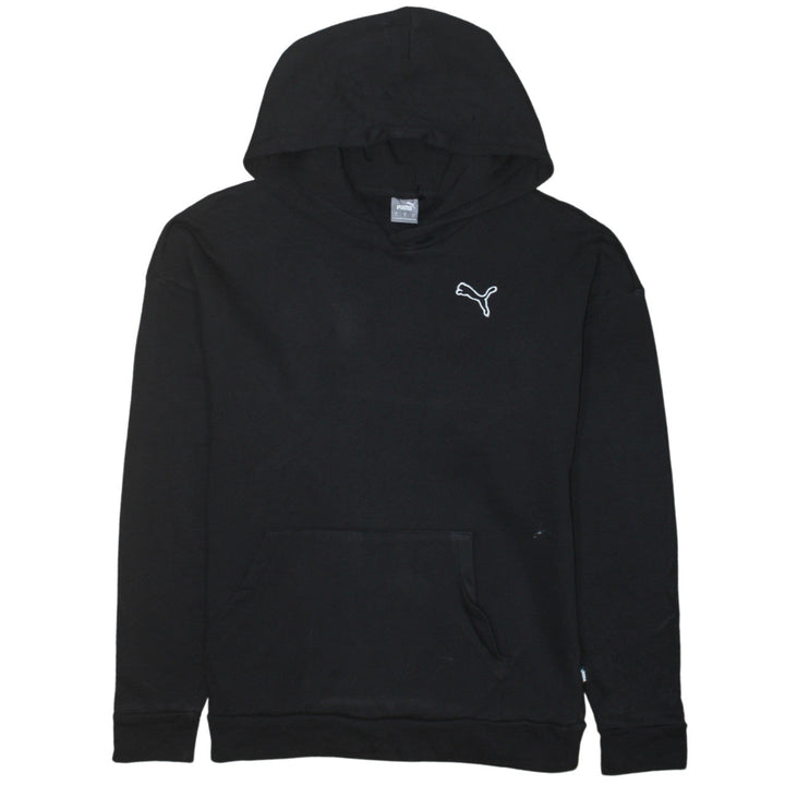 Puma Men's Black Small Pullover Hoodie with Logo