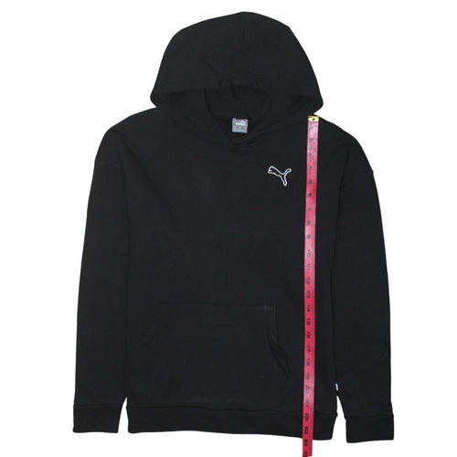 Puma Men's Black Small Pullover Hoodie with Logo