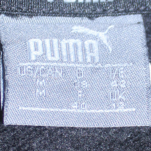 Puma Womens Black Pullover Hoodie Size M Graphic Print Logo