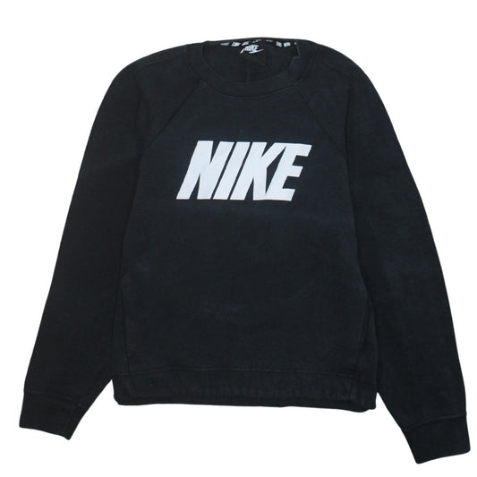 Nike Womens Black XS Pullover Crew Neck Sweatshirt