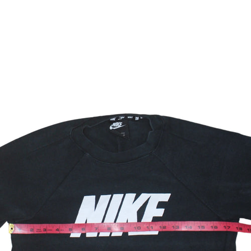 Nike Womens Black XS Pullover Crew Neck Sweatshirt