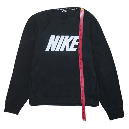 Nike Womens Black XS Pullover Crew Neck Sweatshirt