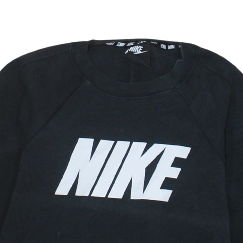 Nike Womens Black XS Pullover Crew Neck Sweatshirt