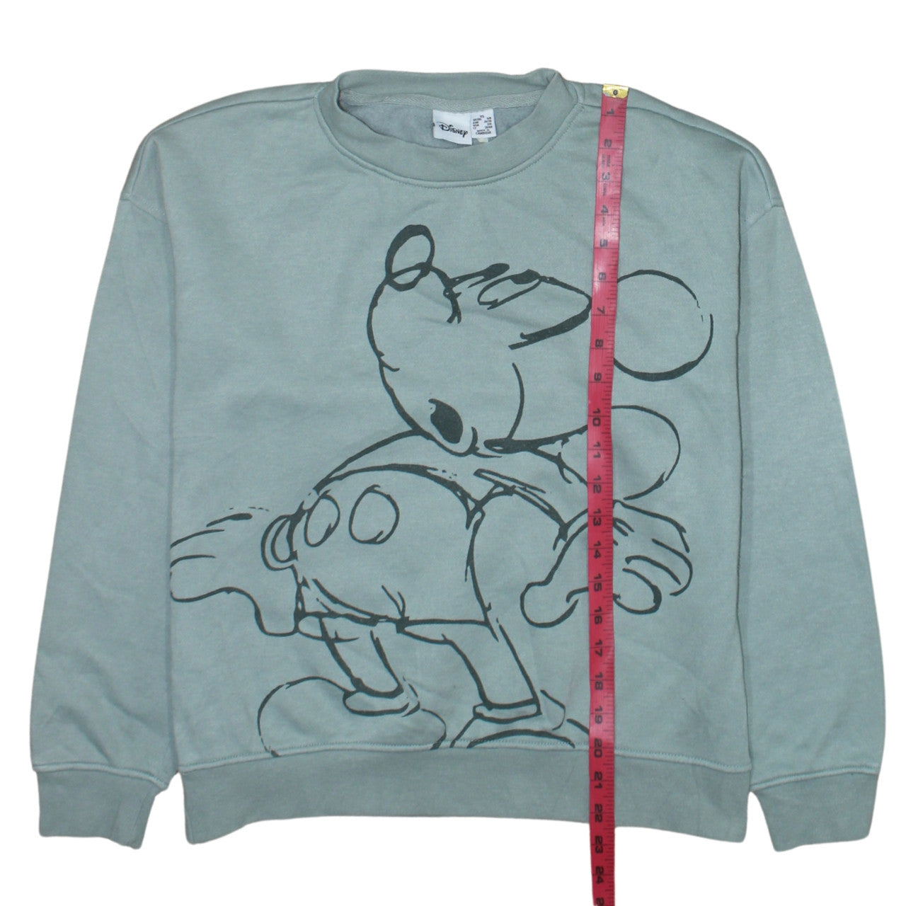 Disney Women’s Green Mickey Mouse Pullover Sweatshirt XS