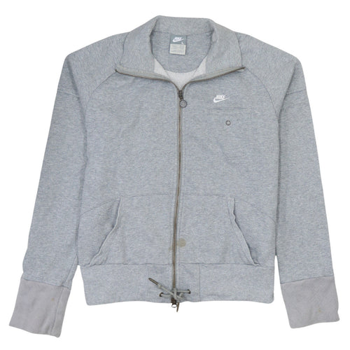 Nike Boys Grey Full Zip Sweatshirt L Jersey Athletic Casual