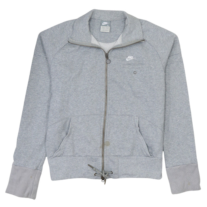 Nike Boys Grey Full Zip Sweatshirt L Jersey Athletic Casual