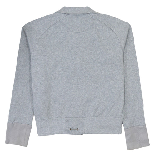 Nike Boys Grey Full Zip Sweatshirt L Jersey Athletic Casual