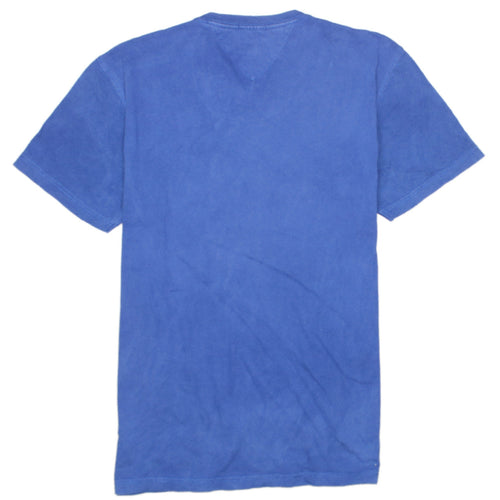 Tommy Hilfiger Women Blue T-Shirt Medium Short Sleeve Cotton