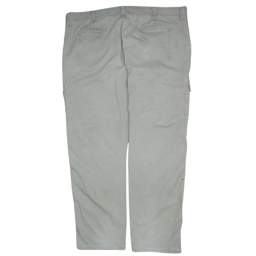 Wrangler Men's Beige Cargo Trousers 42W 32L Relaxed Fit Cotton