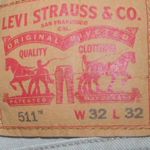 Levi Strauss Men's Grey 511 Slim Fit Denim Jeans W32 L32