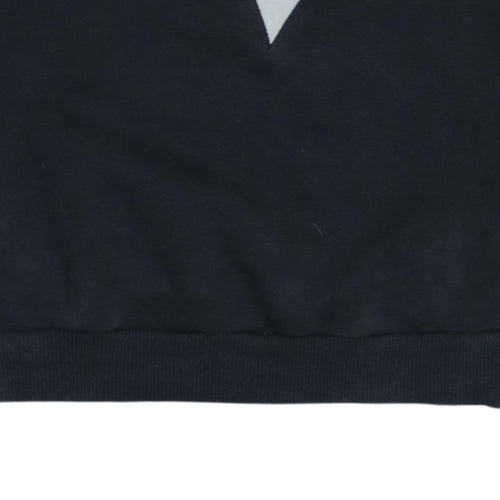 Adidas Women Beige & Black Colourblock Sweatshirt Size 4 Classic Fit