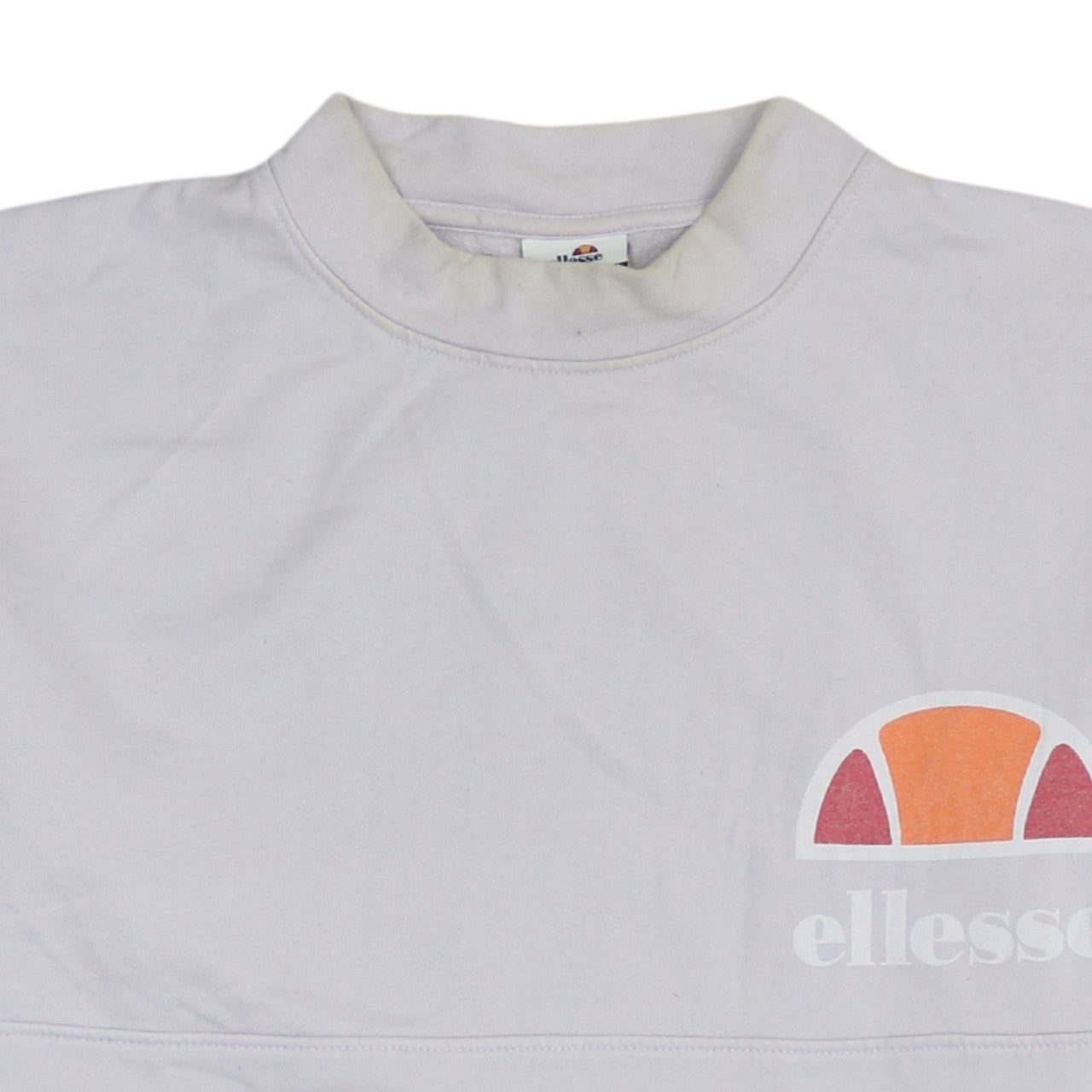 Ellesse Women's White Cotton Pullover Sweatshirt Size 8