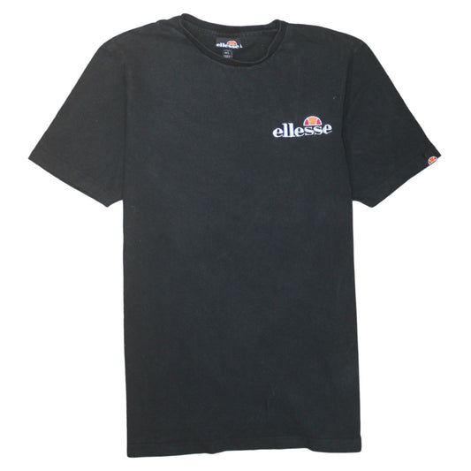 Ellesse Men’s Black Cotton Crew Neck Short Sleeve T-Shirt L