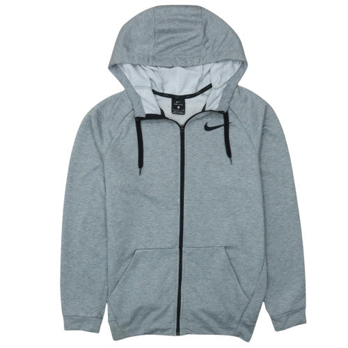 Nike Men's Grey Full Zip Dri-Fit Hoodie Size S