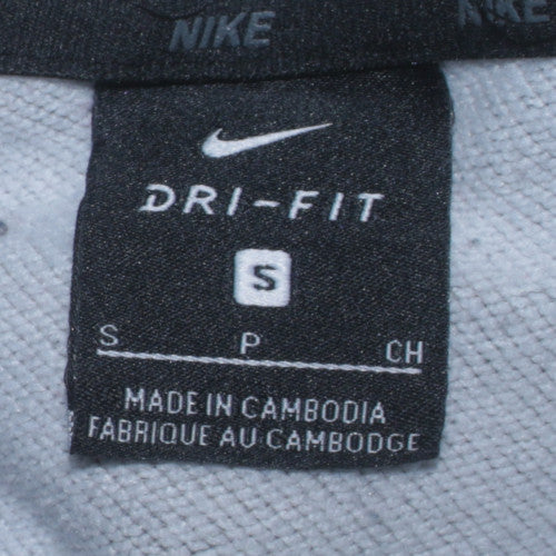 Nike Men's Grey Full Zip Dri-Fit Hoodie Size S