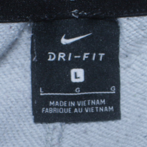 Nike Men's Grey Dri-Fit Jogger Sweatpants L Casual Elastic Waist