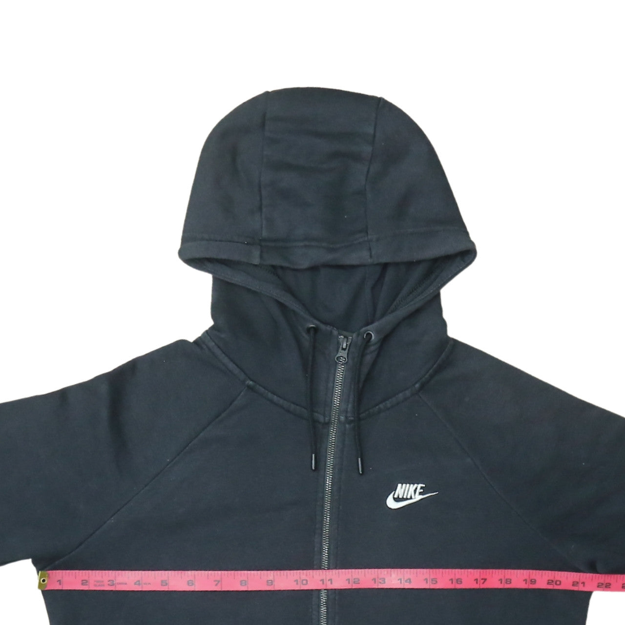 Nike Men's Black Full Zip Hoodie Size M Cotton Blend Sportswear