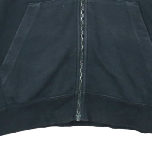 Nike Men's Black Full Zip Hoodie Size M Cotton Blend Sportswear