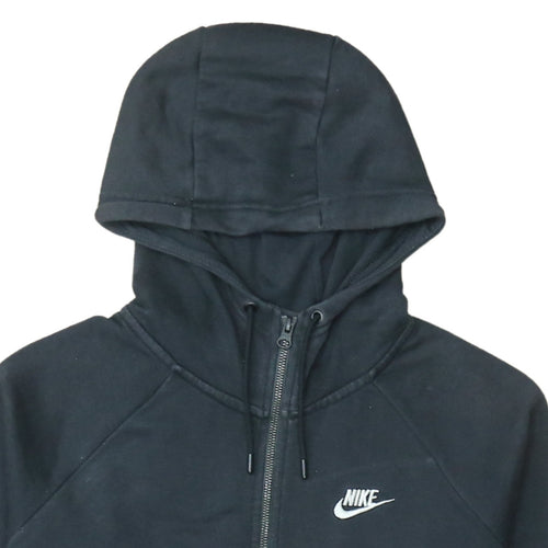 Nike Men's Black Full Zip Hoodie Size M Cotton Blend Sportswear