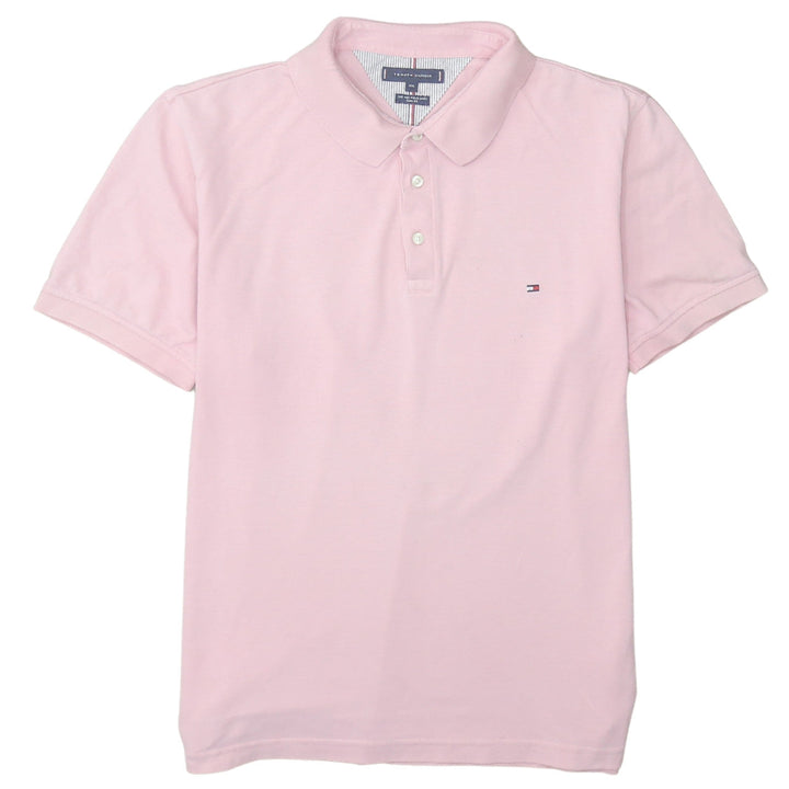Tommy Hilfiger Men's Pink 2XL Slim Fit Polo Shirt Cotton Stretch