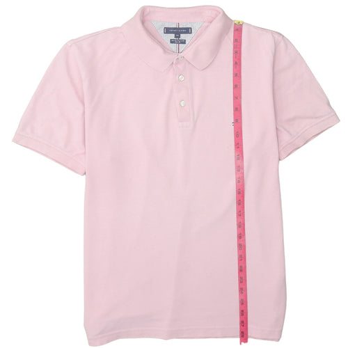 Tommy Hilfiger Men's Pink 2XL Slim Fit Polo Shirt Cotton Stretch