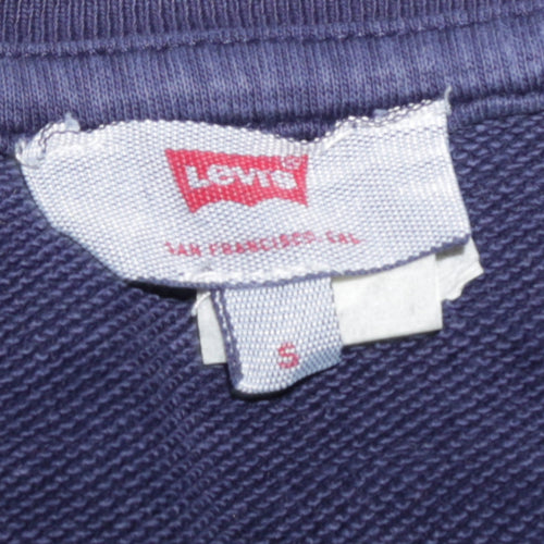 Levi's Men's Blue Small Crew Neck Pullover Sweatshirt