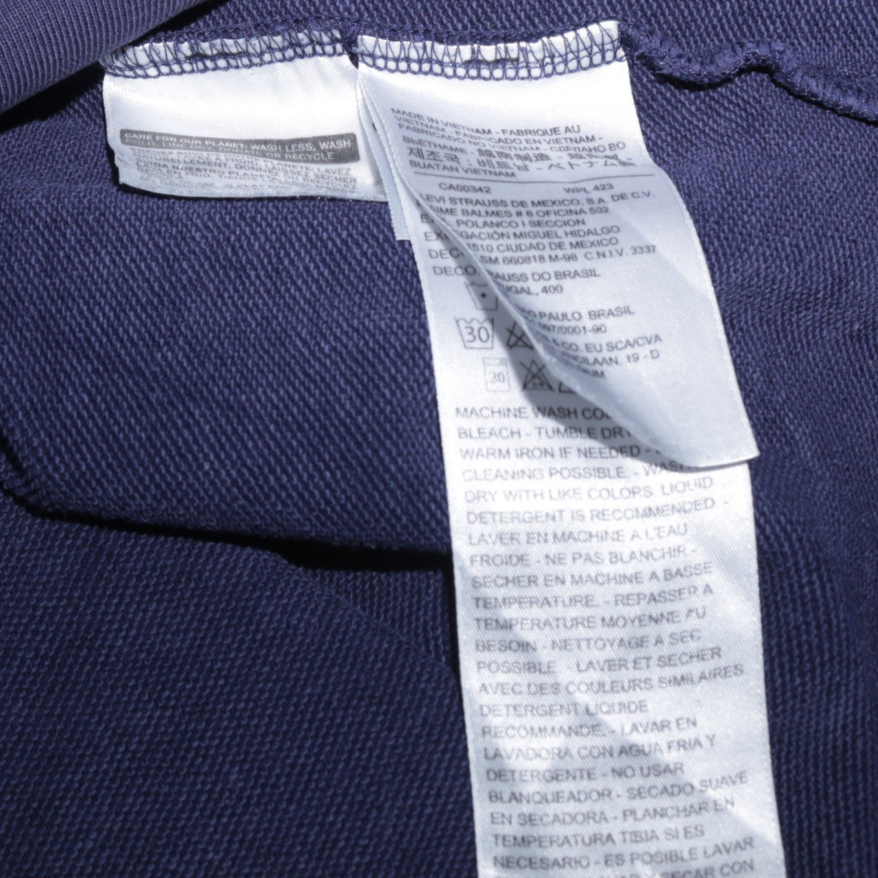 Levi's Men's Blue Small Crew Neck Pullover Sweatshirt