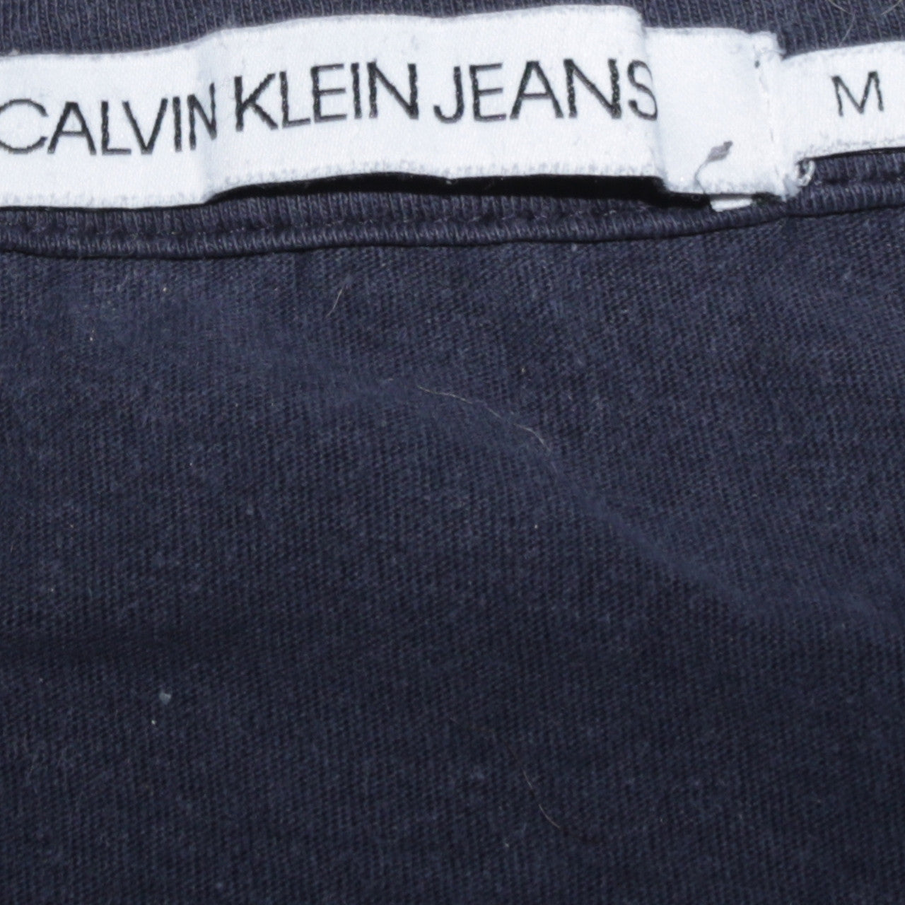 Calvin Klein Jeans Men's Navy Blue Crew Neck Cotton T-Shirt M