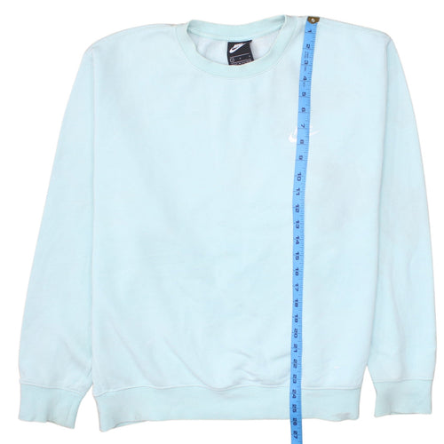 Nike Women’s Blue Cotton Blend Pullover Sweatshirt L