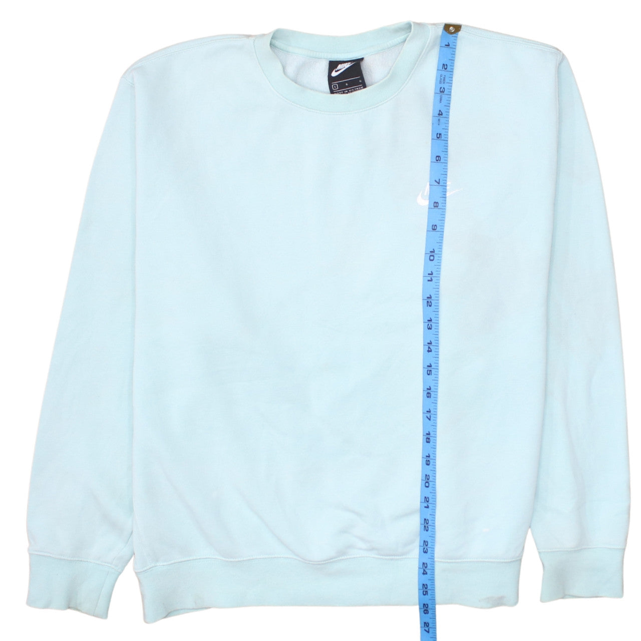Nike Women’s Blue Cotton Blend Pullover Sweatshirt L