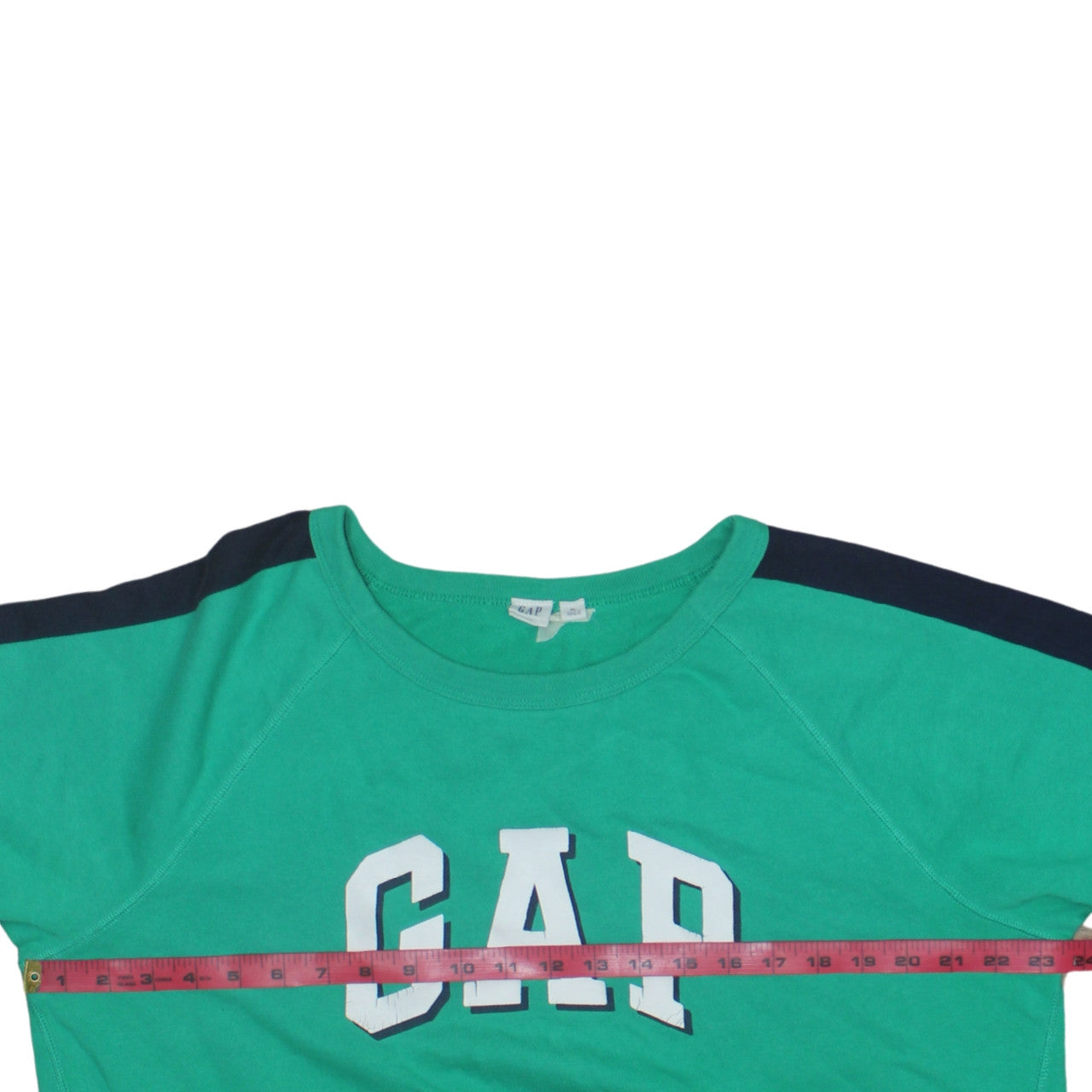 GAP Women's Green Crew Neck Pullover Sweatshirt XL Logo Print