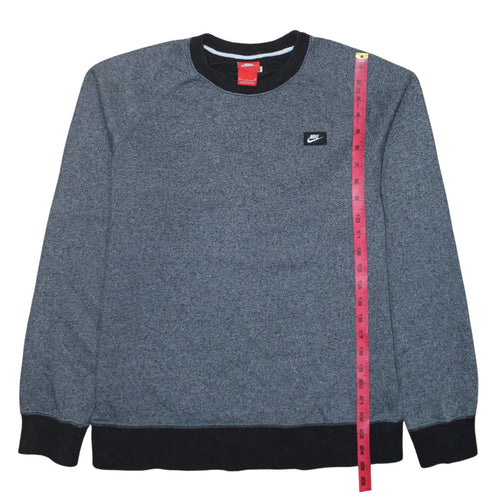 Nike Men's Grey Crew Neck Pullover Sweatshirt M Regular Fit