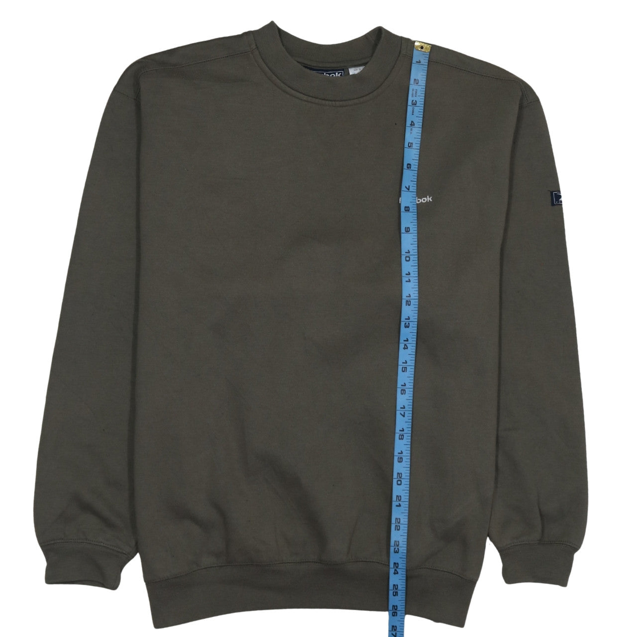 Reebok Men's Green Pullover Sweatshirt M Crew Neck Fleece
