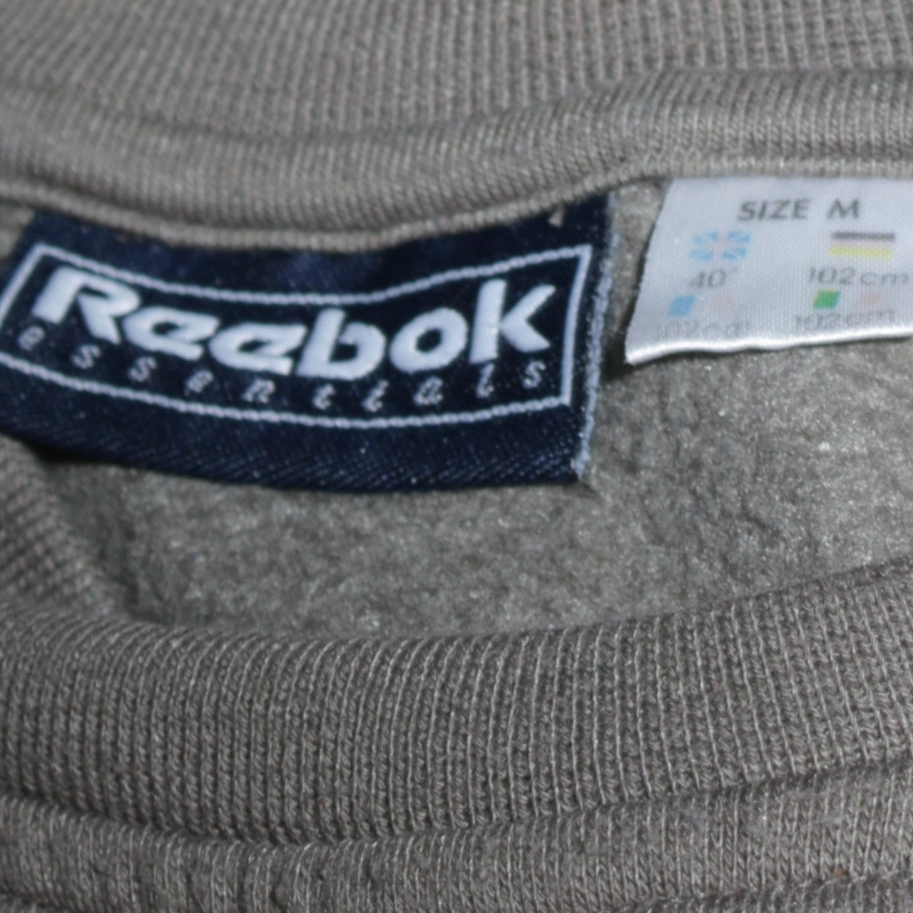 Reebok Men's Green Pullover Sweatshirt M Crew Neck Fleece