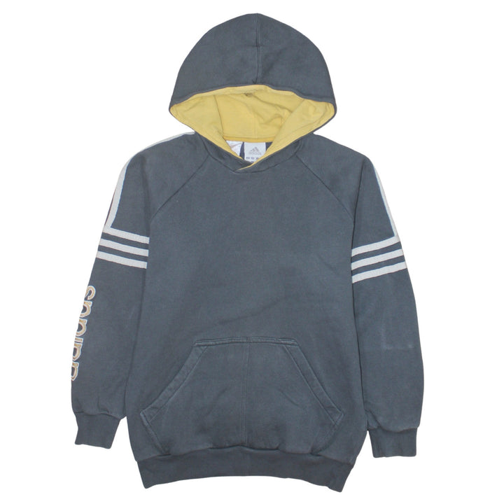Adidas Teens Grey Pullover Hoodie 164 Logo Sports Style